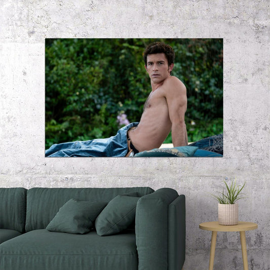 Jonathan Bailey Sexy Photo Print Gay Icon Hollywood Celebrity Poster Shirtless Handsome Man Wall Art Hot Male Model Aesthetic Decor for Bedroom Living Room - xonomax