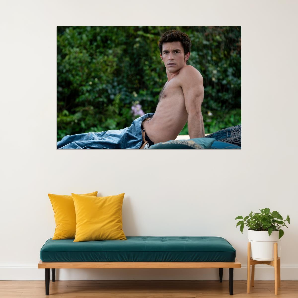 Jonathan Bailey Sexy Photo Print Gay Icon Hollywood Celebrity Poster Shirtless Handsome Man Wall Art Hot Male Model Aesthetic Decor for Bedroom Living Room