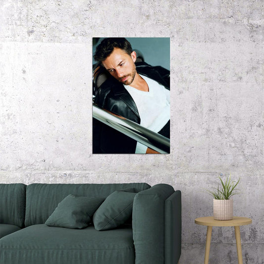 Jonathan Bailey Moody Photo Print Gay Icon Hollywood Celebrity Poster Handsome Man Wall Art Hot Male Model Aesthetic Decor for Bedroom Office - xonomax