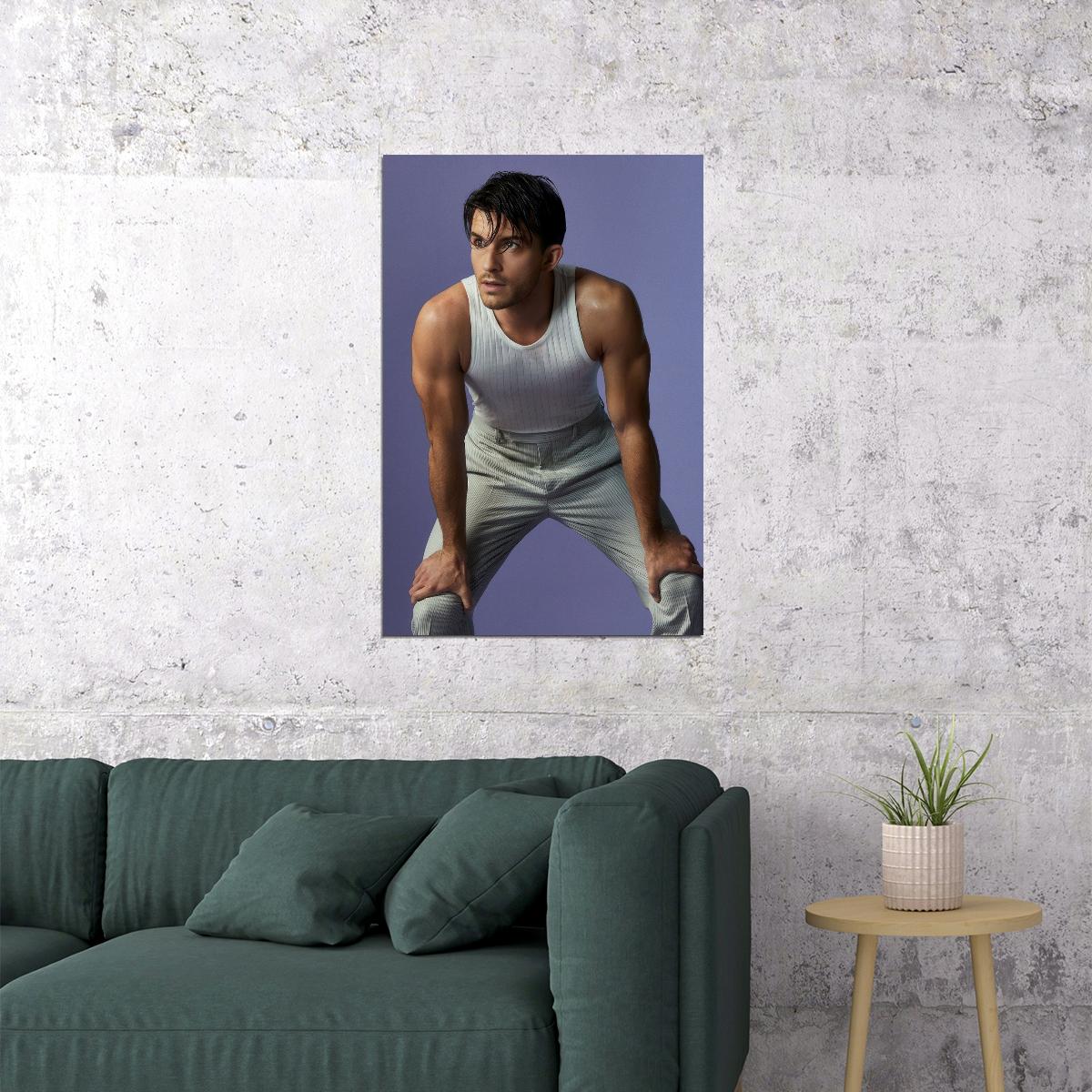 Jonathan Bailey Sexy Wet Shirt Photo Print Gay Icon Hollywood Celebrity Poster Handsome Man Wall Art Hot Male Model Aesthetic Decor for Bedroom Living Space