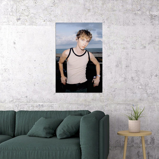 Troye Sivan Stylish Photo Print Hollywood Celebrity Poster Handsome Man Wall Art Hot Male Model Aesthetic Decor for Bedroom Living Room - xonomax