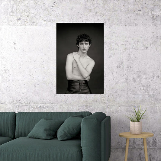Troye Sivan Vintage Black and White Photo Print Hollywood Celebrity Poster Handsome Man Wall Art Hot Male Aesthetic Decor for Bedroom Living Space - xonomax