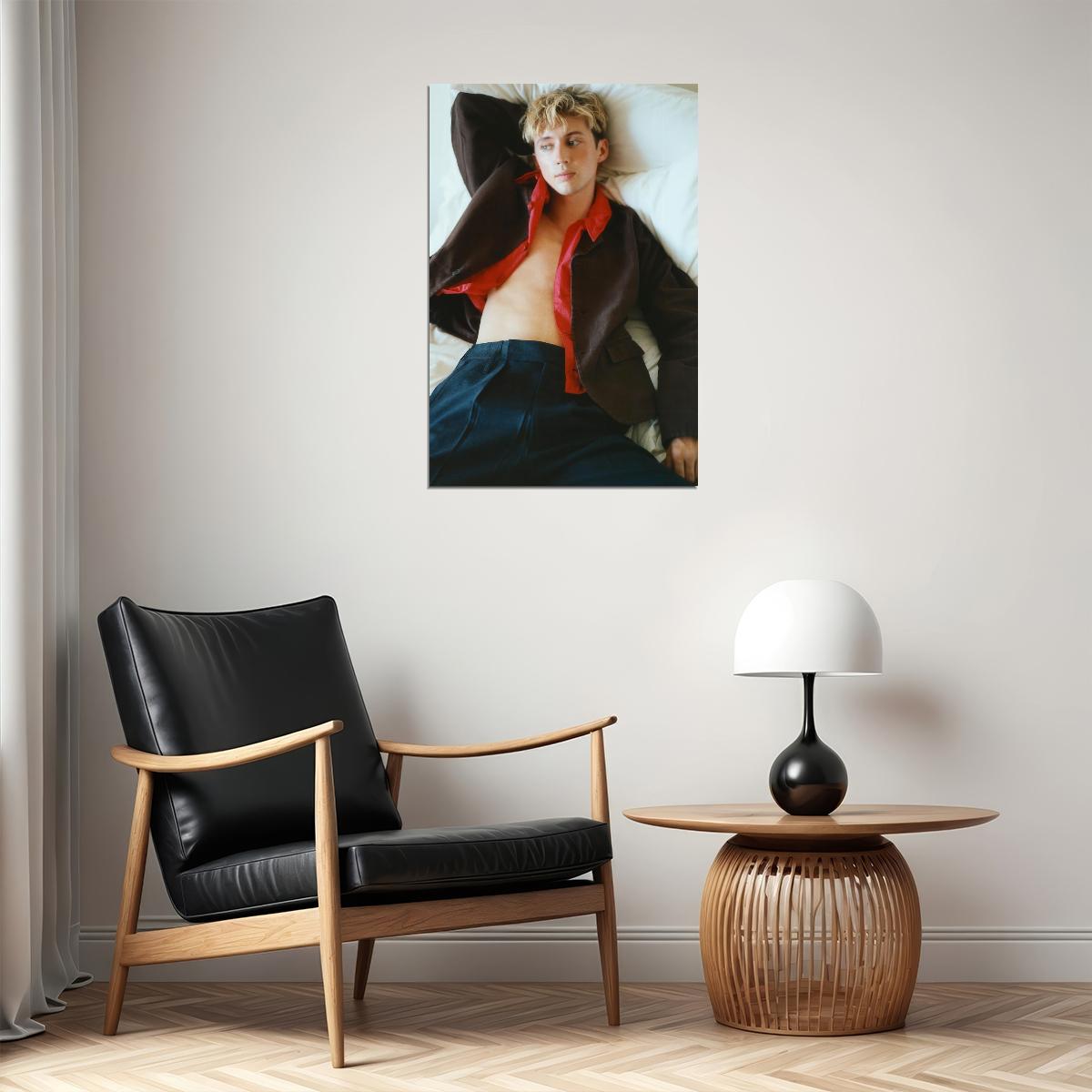 Troye Sivan Stylish Photo Print Gay Icon Hollywood Celebrity Poster Handsome Man Wall Art Hot Male Model Aesthetic Decor for Bedroom Living Space