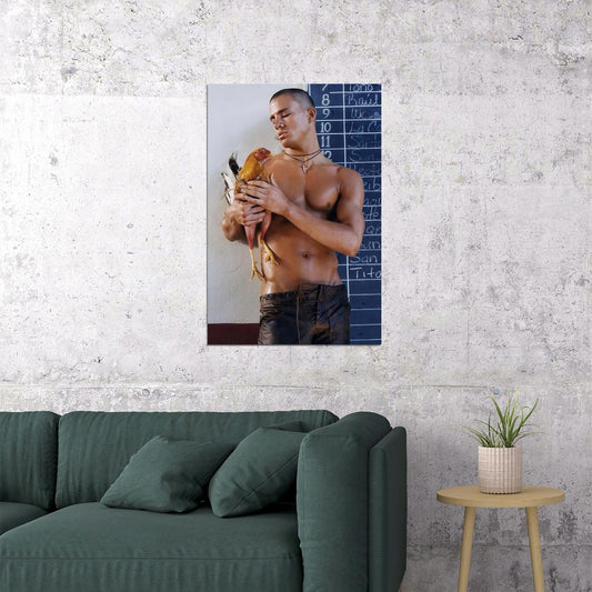 Channing Tatum Shirtless Photo Print Hollywood Celebrity Poster Handsome Man Wall Art Hot Male Model Aesthetic Decor for Bedroom Living Room - xonomax