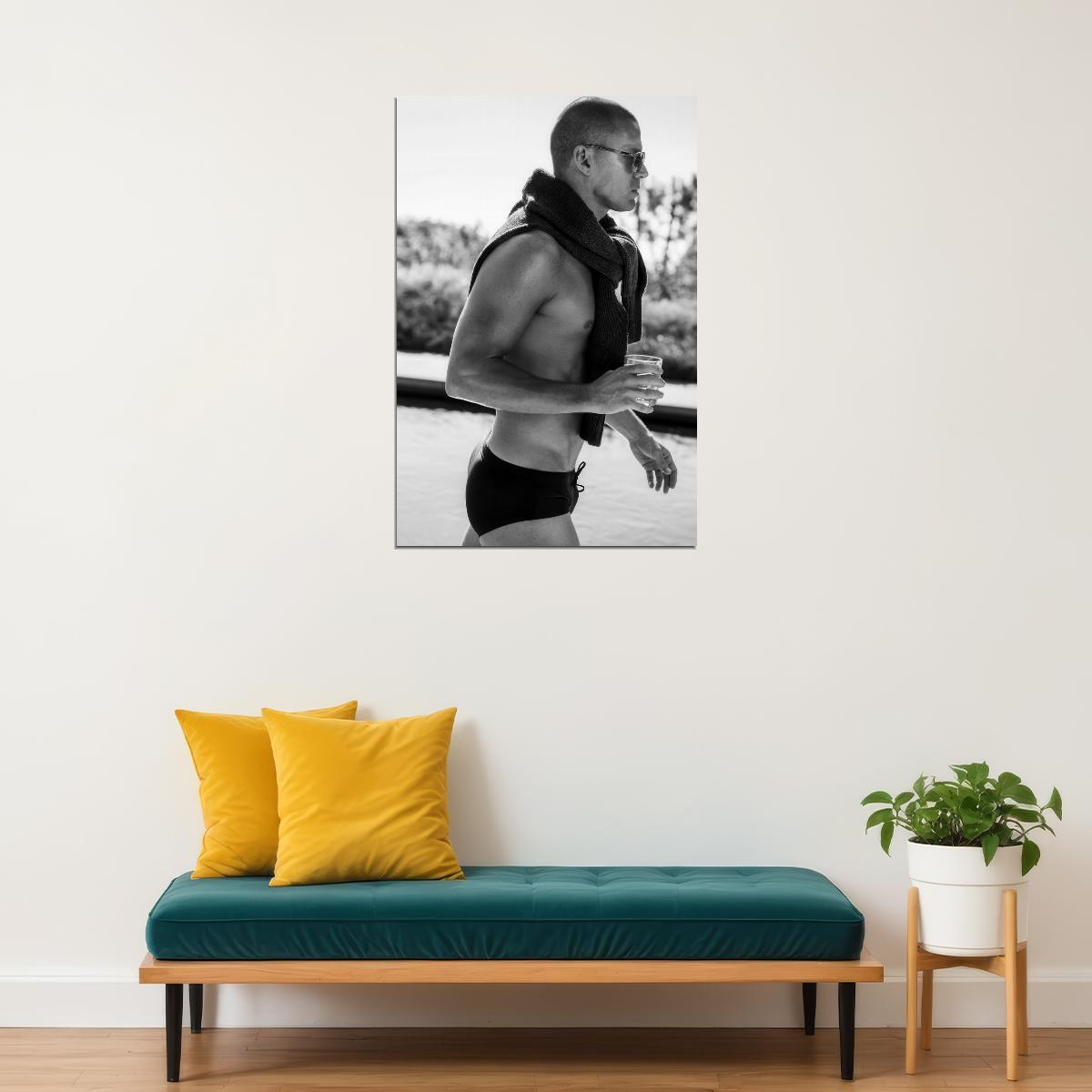 Channing Tatum Cool Sunglasses Photo Print Hollywood Celebrity Poster Handsome Man Wall Art Hot Male Model Aesthetic Decor for Bedroom Living Room - xonomax