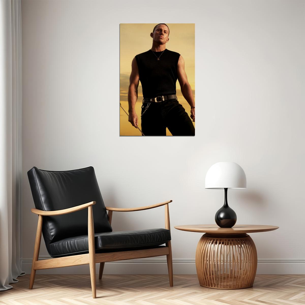 Channing Tatum Cowboy Aesthetic Photo Print Hollywood Celebrity Poster Handsome Man Wall Art Hot Male Model Aesthetic Decor for Bedroom Living Room - xonomax