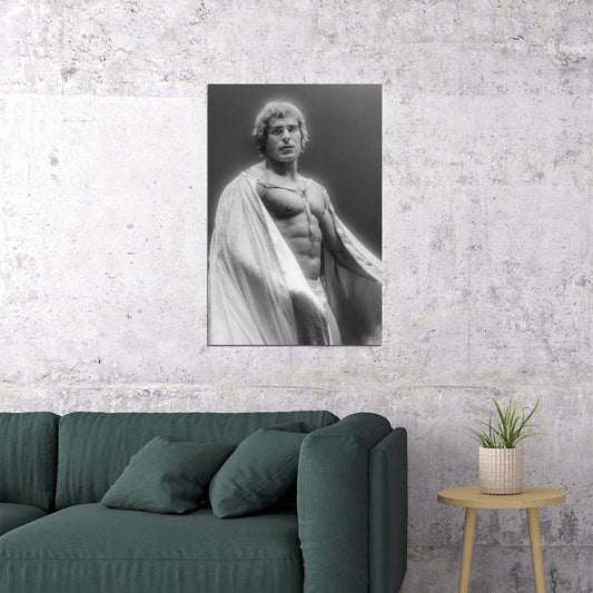Zac Efron Classic Black and White Photo Print Hollywood Celebrity Poster Shirtless Handsome Man Wall Art Hot Male Model Aesthetic Decor for Bedroom Office - xonomax