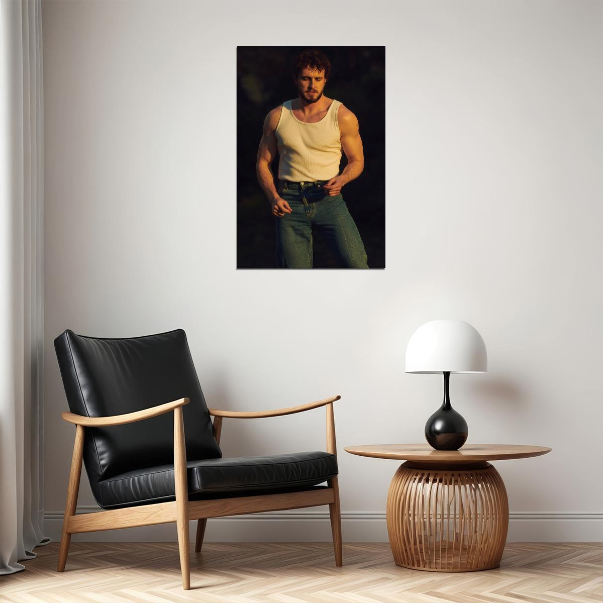 Paul Mescal Stylish Tank Top Photo Print Hollywood Celebrity Poster Handsome Man Wall Art Hot Male Model Aesthetic Decor for Bedroom Living Room - xonomax