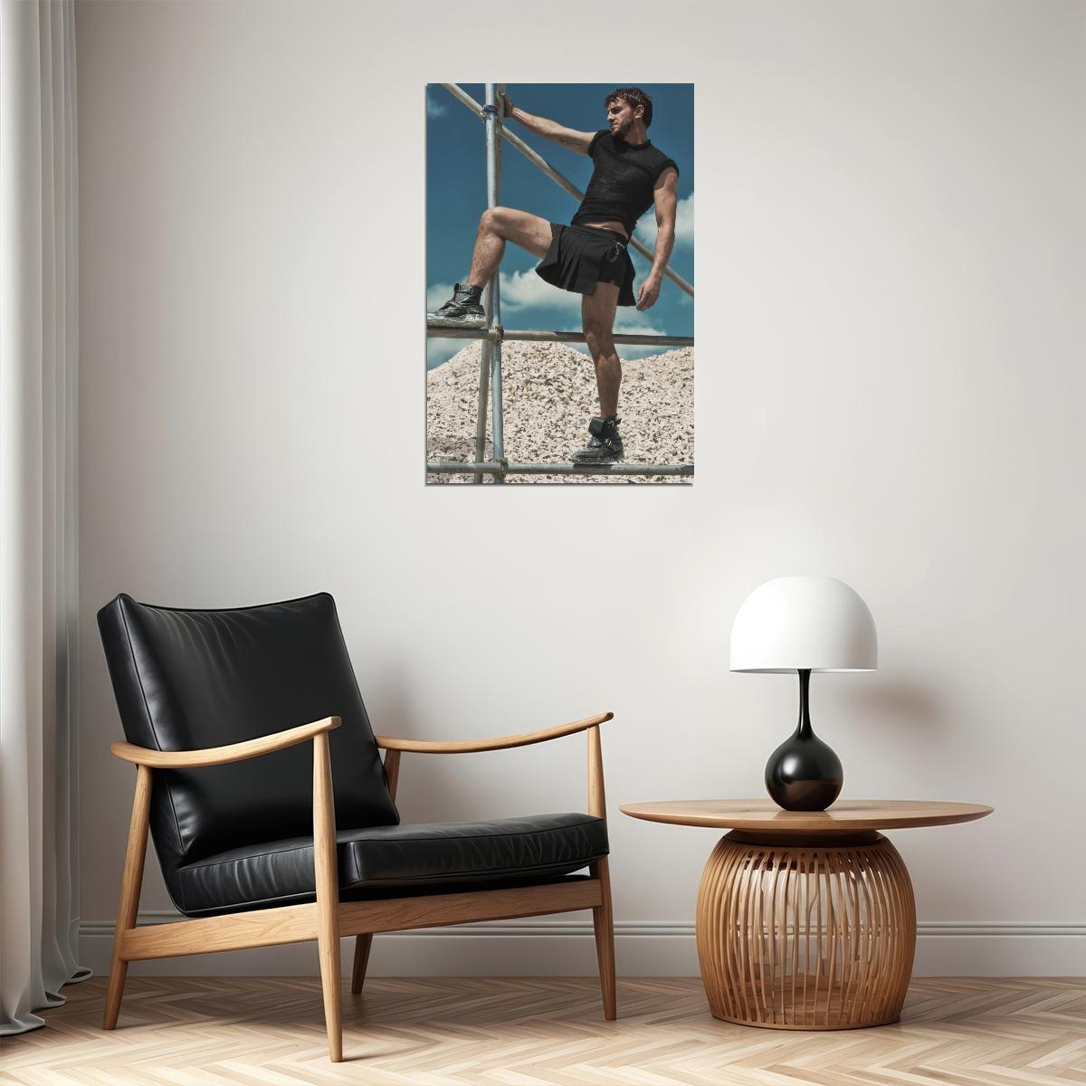 Paul Mescal Stylish Male Model Photo Print Hollywood Celebrity Poster Handsome Man Wall Art Hot Actor Aesthetic Decor for Bedroom Living Room - xonomax