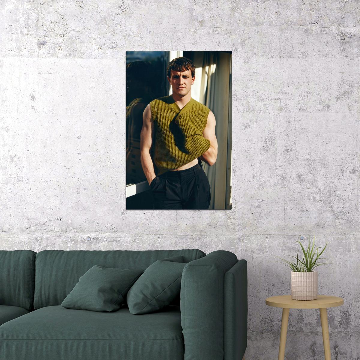 Paul Mescal Trendy Fashion Photo Print Hollywood Celebrity Poster Handsome Man Wall Art Hot Male Model Aesthetic Decor for Bedroom Living Space - xonomax