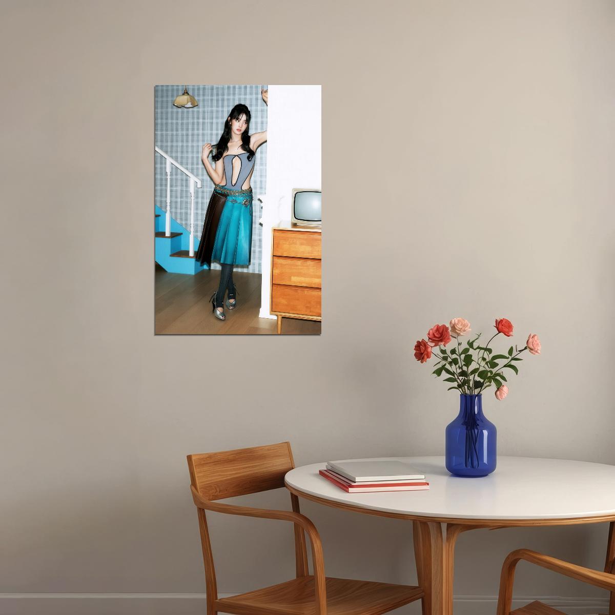 (G)I-Dle Minnie Fashion Photo Print K-Pop Home Decor For Living Room Aesthetic Kpop Female Girl Group