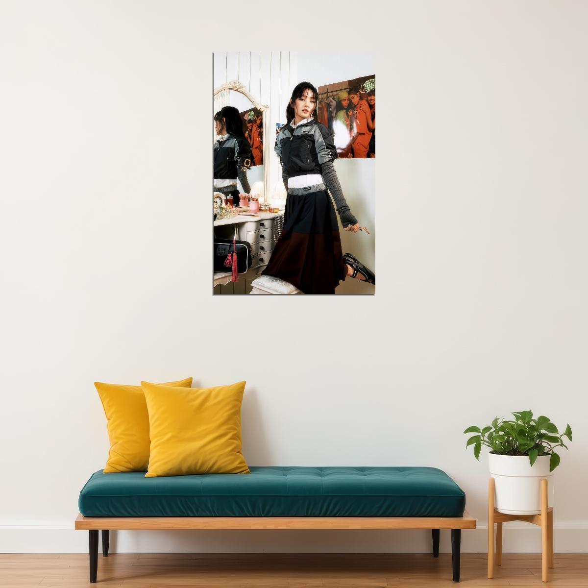 (G)I-Dle Minnie Fashion Photo Print K-Pop Home Decor For Living Room Aesthetic Kpop Female Girl Group