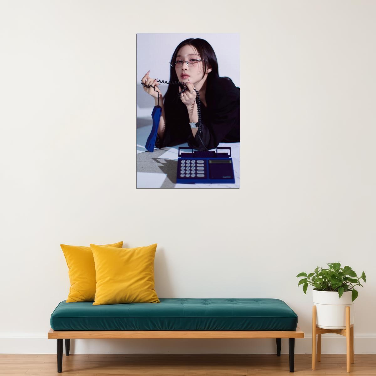 Chungha Alivio Poster Album Concept Photo Print K-Pop Home Decor For Living Room Aesthetic Kpop Female Girl Group - xonomax