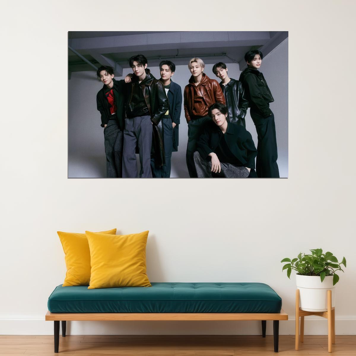 Enhypen Poster Fashion Photo Print K-Pop Home Decor For Living Room Aesthetic Kpop Male Boys Group Boy Band - xonomax