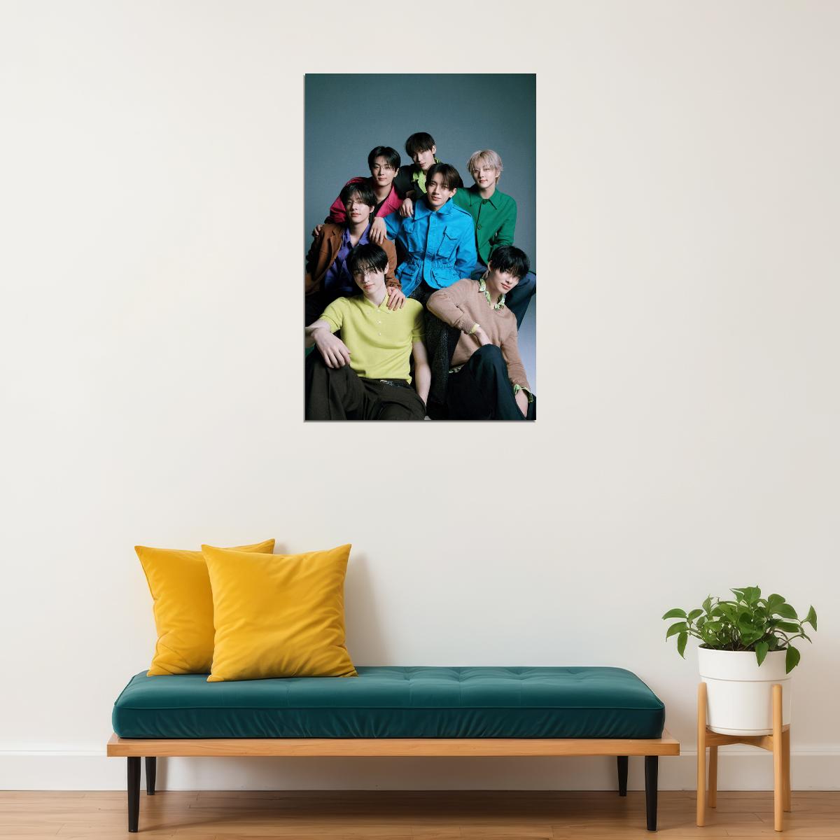 Enhypen Poster Fashion Photo Print K-Pop Home Decor For Living Room Aesthetic Kpop Male Boys Group Boy Band - xonomax