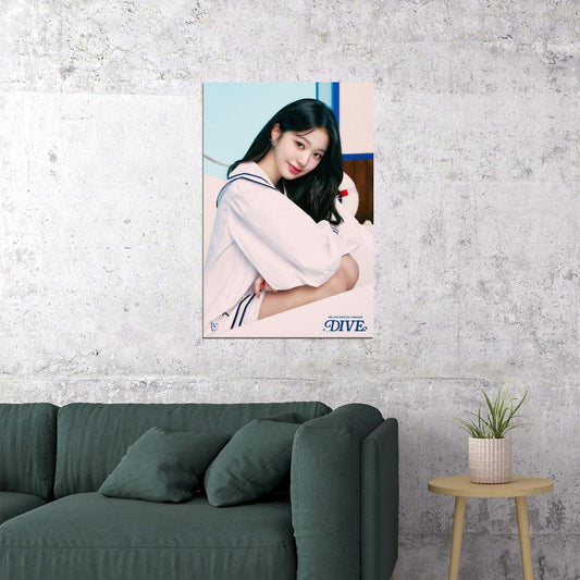 Ive Jang Wonyoung Poster 4th Fanclub Dive Into Ive Concept Photo Print K-Pop Home Decor For Living Room Aesthetic Kpop Female Girl Group - xonomax