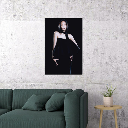 Blackpink Jennie Poster Fashion Photo Print K-Pop Home Decor For Living Room Aesthetic Kpop Female Girl Group - xonomax