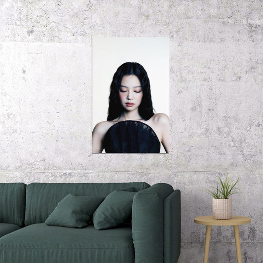 Blackpink Jennie Poster Fashion Photo Print K-Pop Home Decor For Living Room Aesthetic Kpop Female Girl Group - xonomax