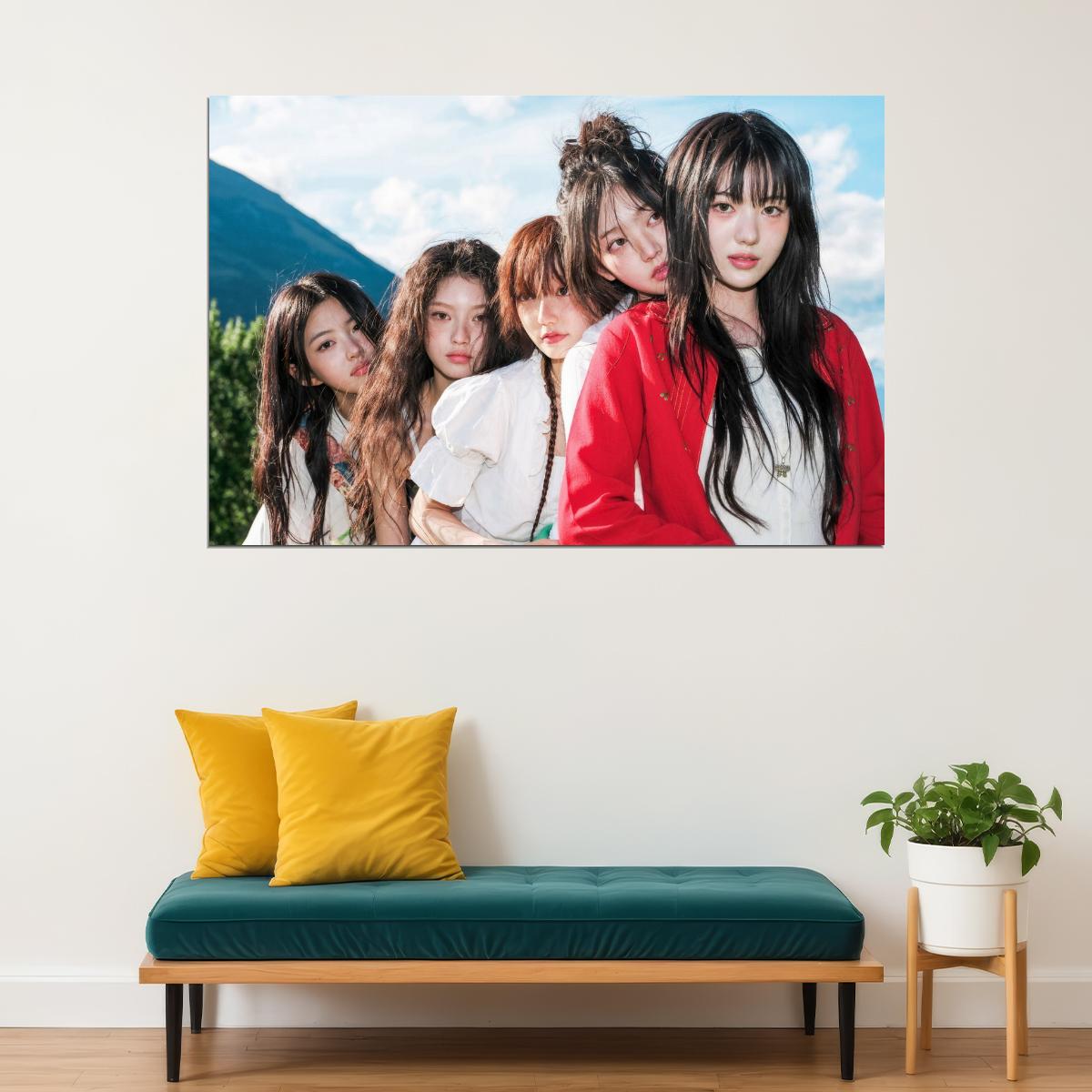 Kiiikiii Uncut Gem Poster Concept Photo Print K-Pop Home Decor For Living Room Aesthetic Kpop Female Girl Group - xonomax