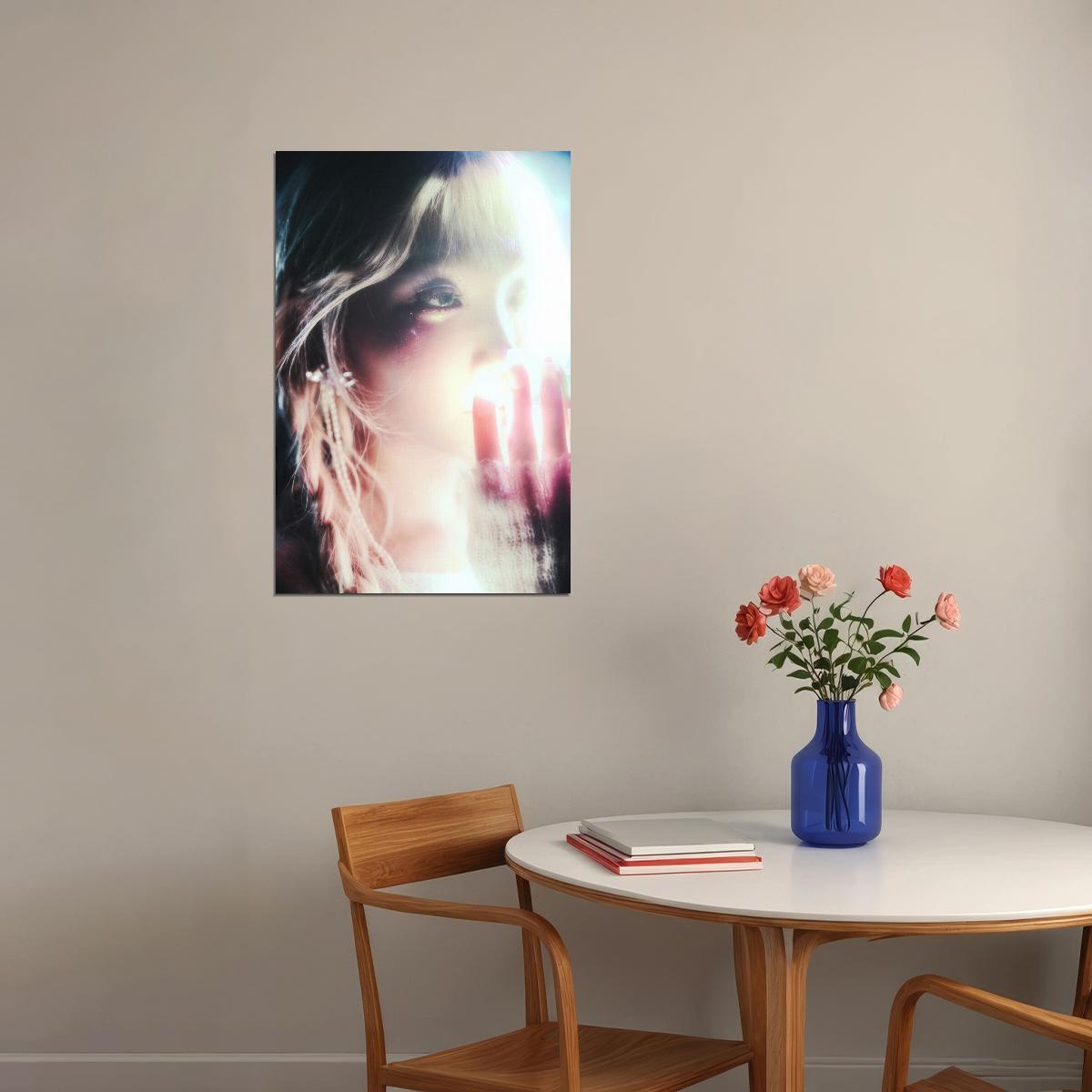 Le Sserafim Kim Chaewon Poster Hot Album Bleached Aura Concept Photo Print K-Pop Home Decor For Living Room Aesthetic Kpop Female Girl Group - xonomax