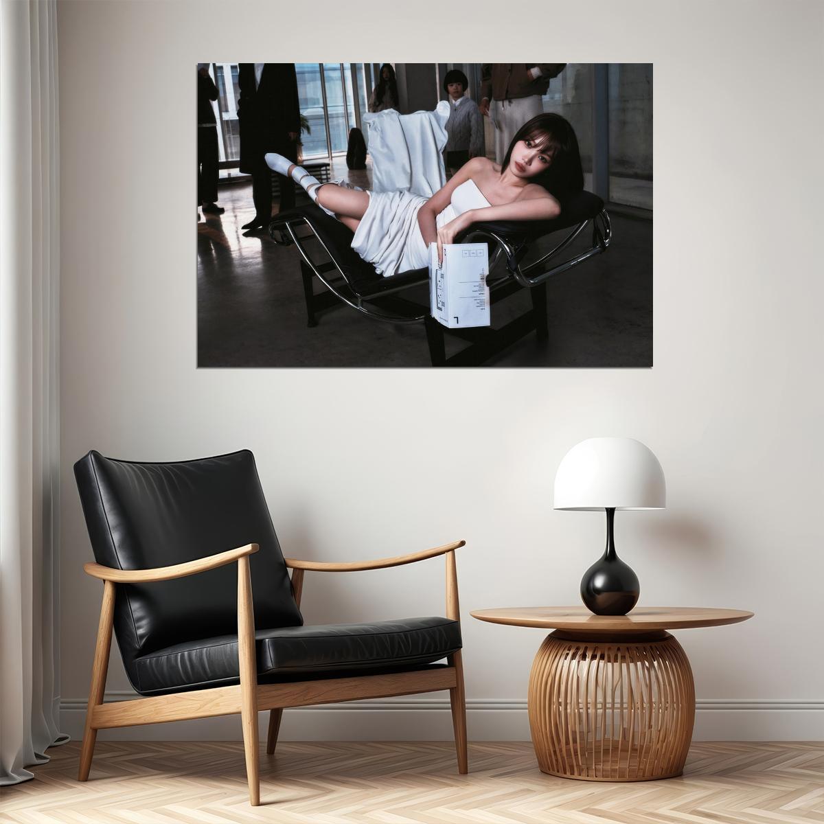 Le Sserafim Kim Chaewon Poster Hot Album Compact Concept Photo Print K-Pop Home Decor For Living Room Aesthetic Kpop Female Girl Group - xonomax