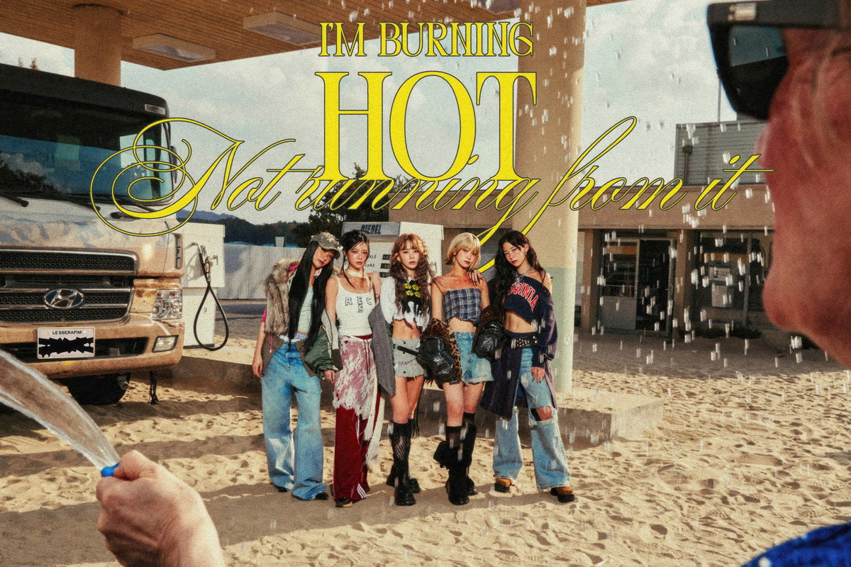 Le Sserafim Poster Hot Album Tanned Guaiac Concept Photo Print K-Pop Home Decor For Living Room Aesthetic Kpop Female Girl Group