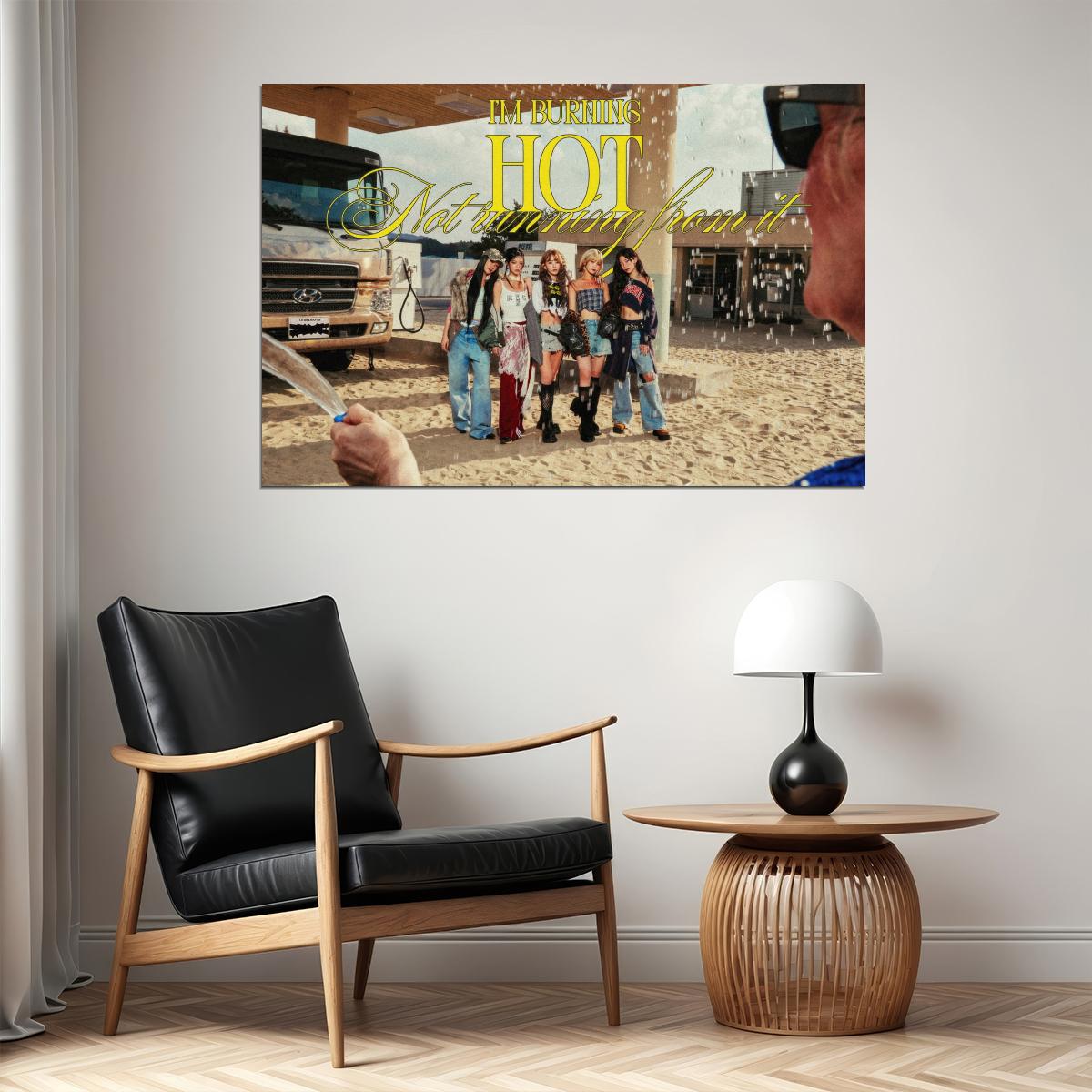 Le Sserafim Poster Hot Album Tanned Guaiac Concept Photo Print K-Pop Home Decor For Living Room Aesthetic Kpop Female Girl Group