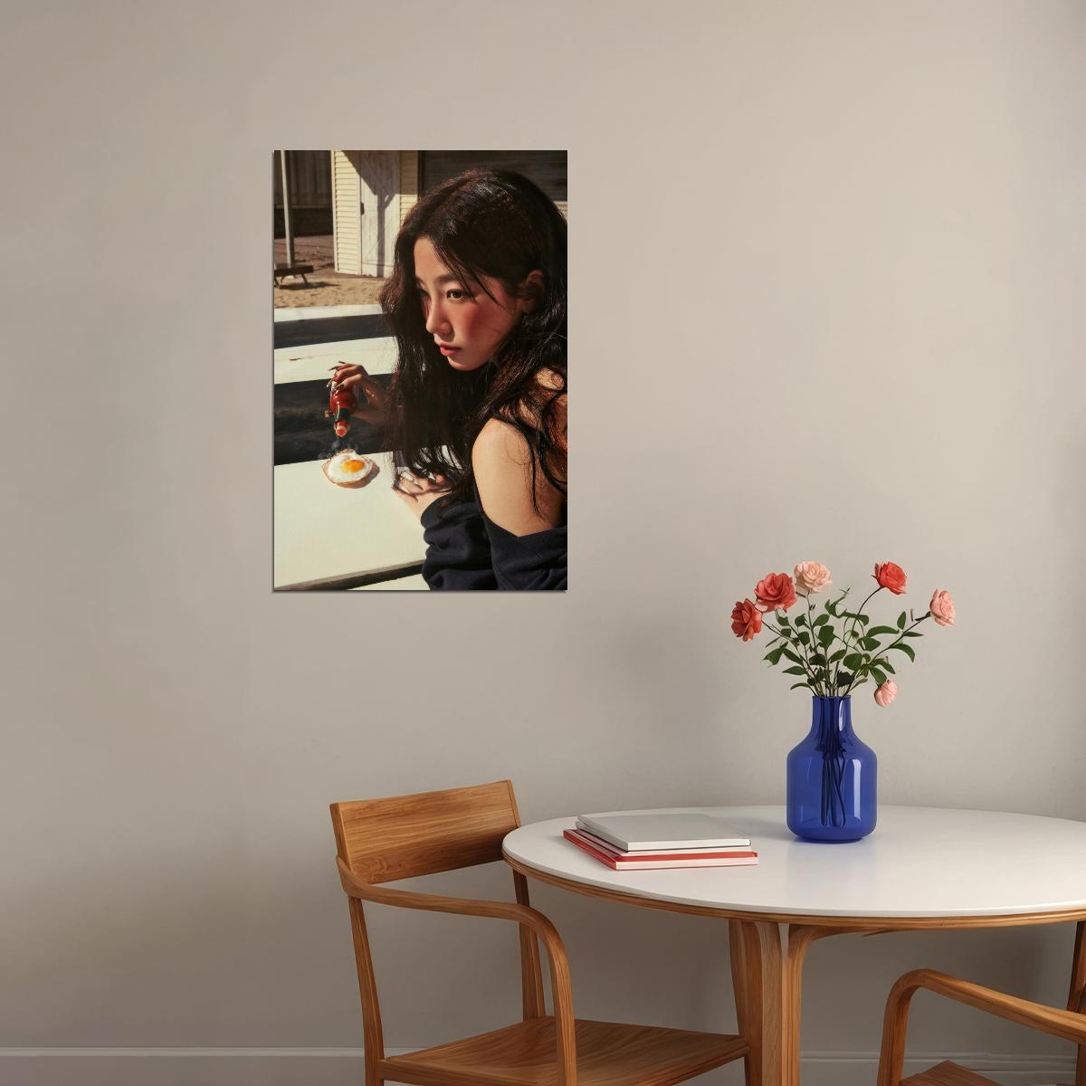 Le Sserafim Kazuha Poster Hot Album Tanned Guaiac Concept Photo Print K-Pop Home Decor For Living Room Aesthetic Kpop Female Girl Group