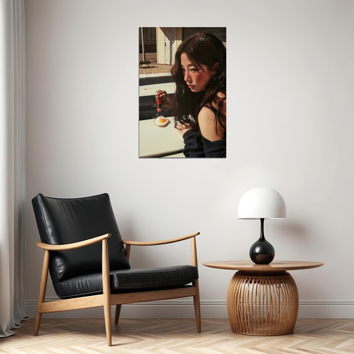 Le Sserafim Kazuha Poster Hot Album Tanned Guaiac Concept Photo Print K-Pop Home Decor For Living Room Aesthetic Kpop Female Girl Group