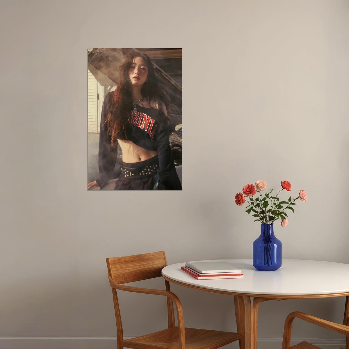 Le Sserafim Kazuha Poster Hot Album Tanned Guaiac Concept Photo Print K-Pop Home Decor For Living Room Aesthetic Kpop Female Girl Group