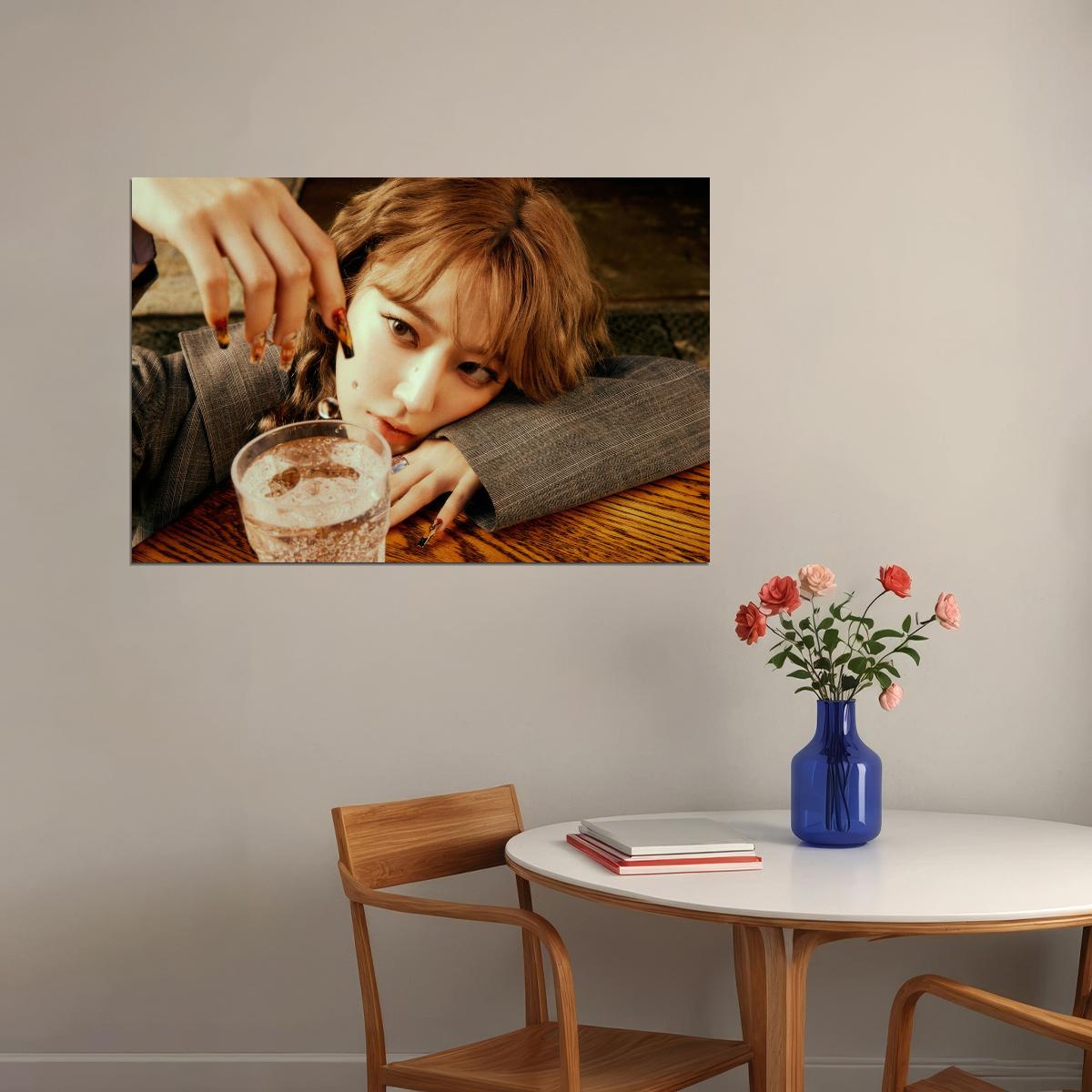 Le Sserafim Sakura Poster Hot Album Tanned Guaiac Concept Photo Print K-Pop Home Decor For Living Room Aesthetic Kpop Female Girl Group