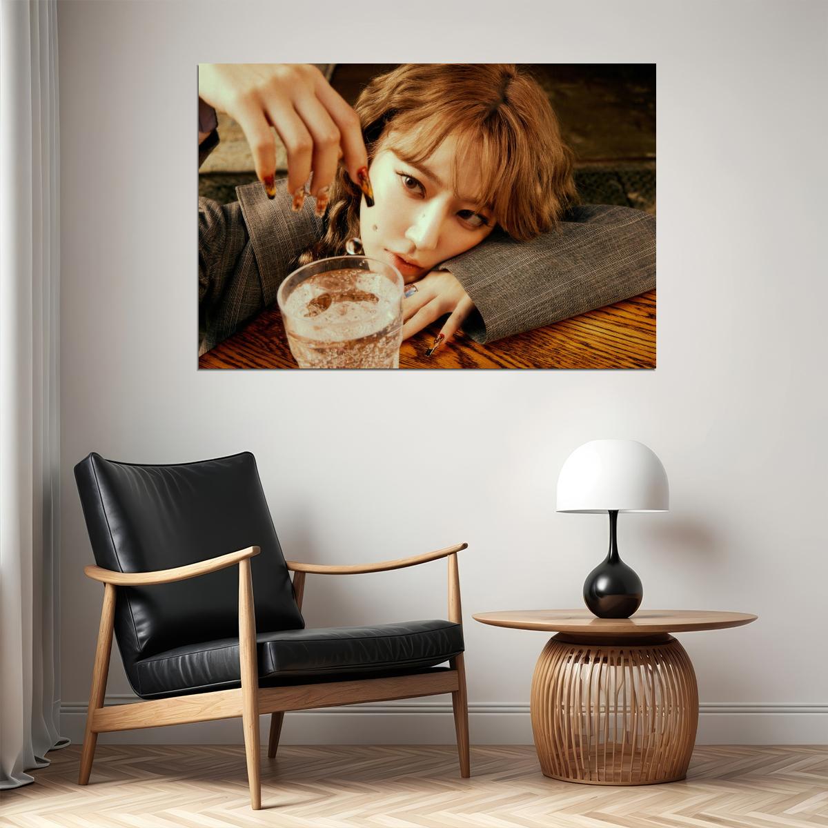 Le Sserafim Sakura Poster Hot Album Tanned Guaiac Concept Photo Print K-Pop Home Decor For Living Room Aesthetic Kpop Female Girl Group