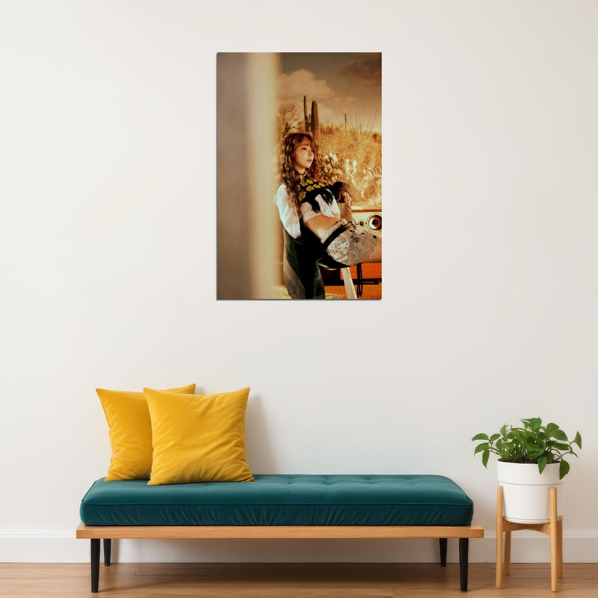 Le Sserafim Sakura Poster Hot Album Tanned Guaiac Concept Photo Print K-Pop Home Decor For Living Room Aesthetic Kpop Female Girl Group