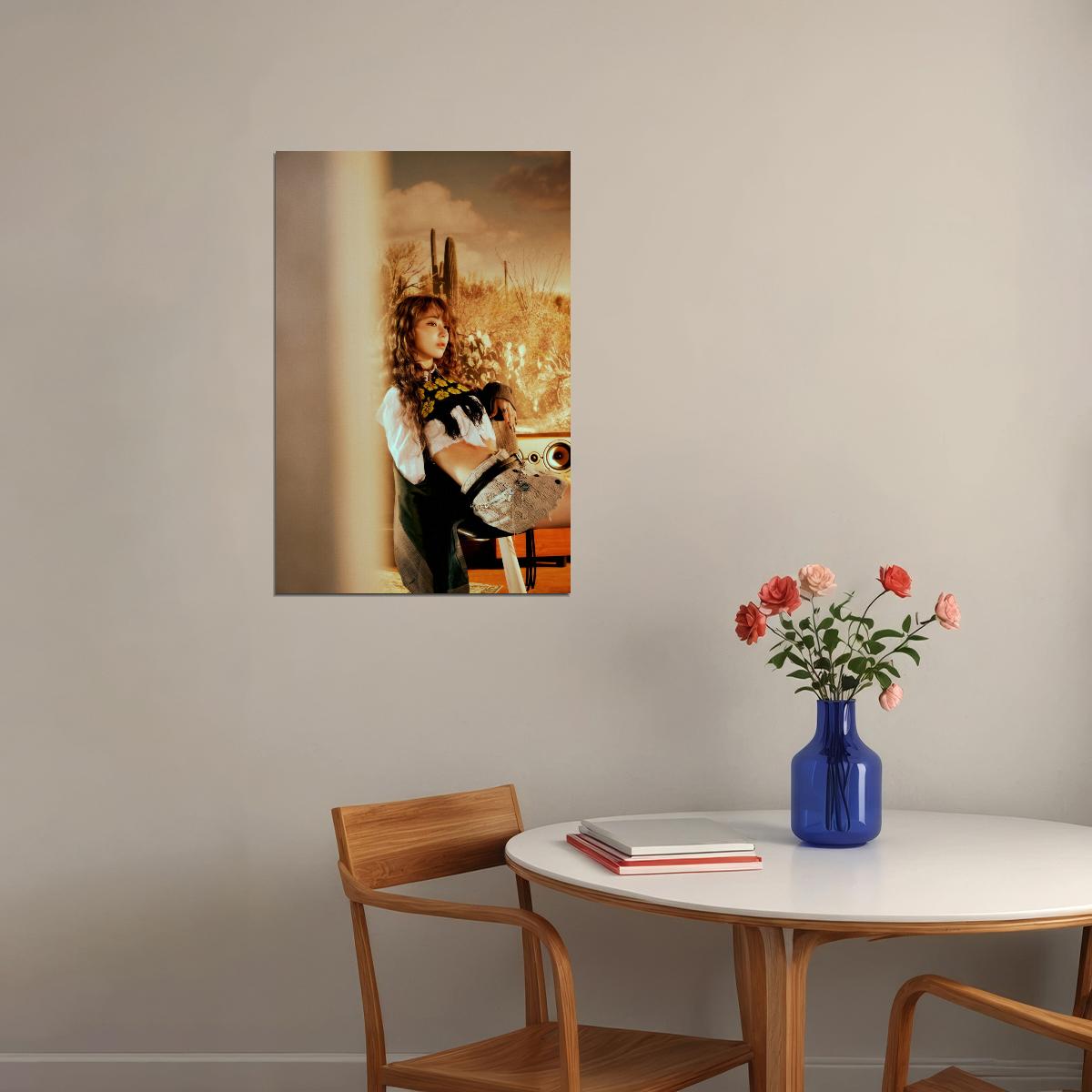 Le Sserafim Sakura Poster Hot Album Tanned Guaiac Concept Photo Print K-Pop Home Decor For Living Room Aesthetic Kpop Female Girl Group