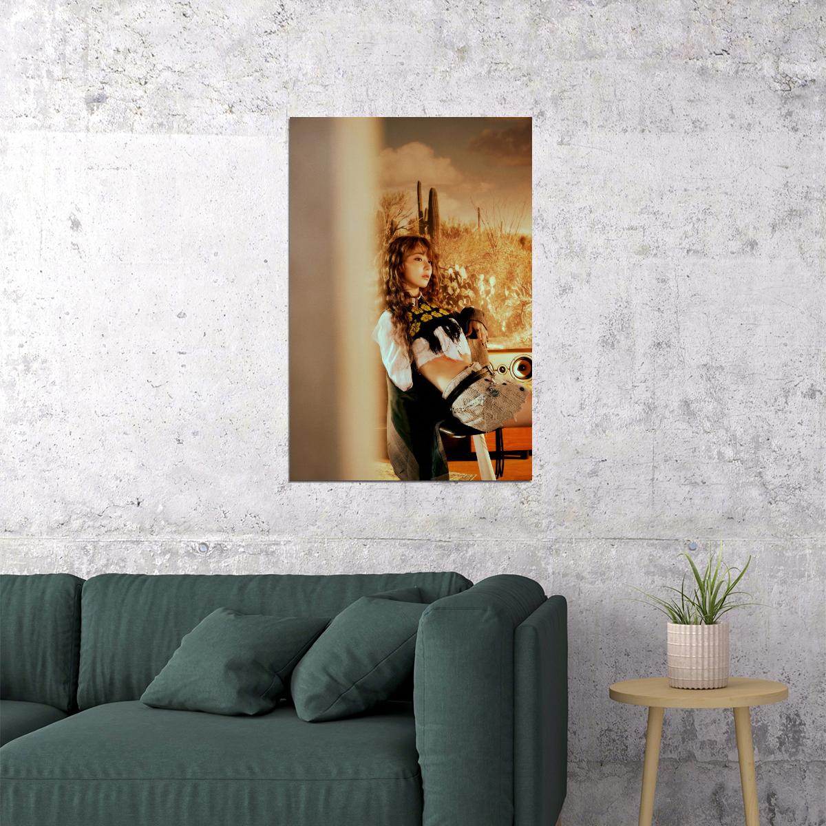 Le Sserafim Sakura Poster Hot Album Tanned Guaiac Concept Photo Print K-Pop Home Decor For Living Room Aesthetic Kpop Female Girl Group