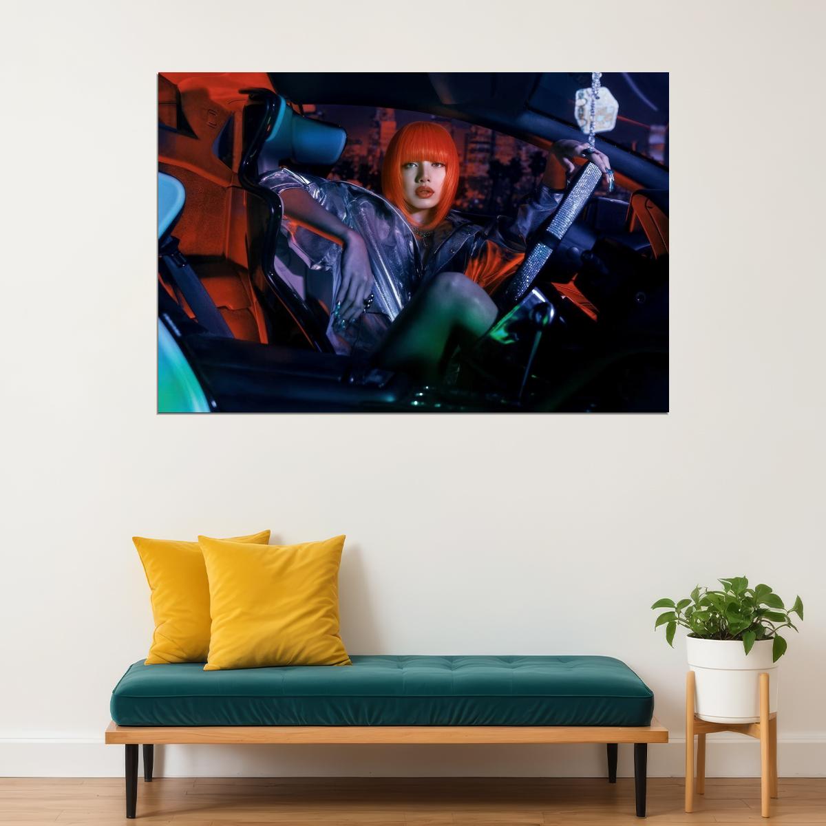 Blackpink Lisa Alter Ego Album Poster Speedi Concept Photo Print K-Pop Home Decor For Living Room Aesthetic Kpop Female Girl Group
