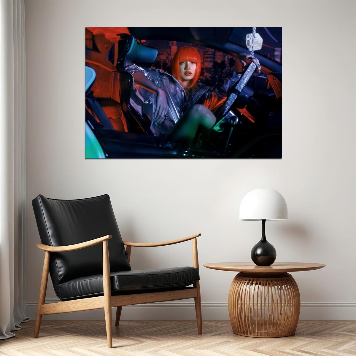 Blackpink Lisa Alter Ego Album Poster Speedi Concept Photo Print K-Pop Home Decor For Living Room Aesthetic Kpop Female Girl Group