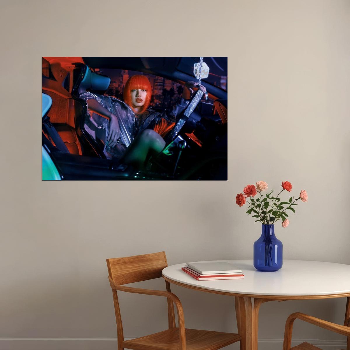 Blackpink Lisa Alter Ego Album Poster Speedi Concept Photo Print K-Pop Home Decor For Living Room Aesthetic Kpop Female Girl Group