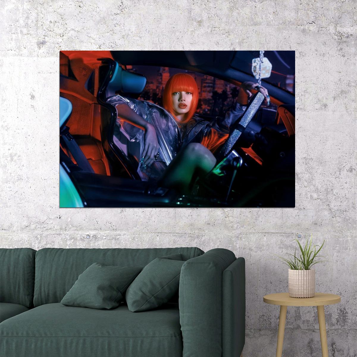 Blackpink Lisa Alter Ego Album Poster Speedi Concept Photo Print K-Pop Home Decor For Living Room Aesthetic Kpop Female Girl Group