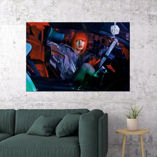 Blackpink Lisa Alter Ego Album Poster Speedi Concept Photo Print K-Pop Home Decor For Living Room Aesthetic Kpop Female Girl Group - xonomax