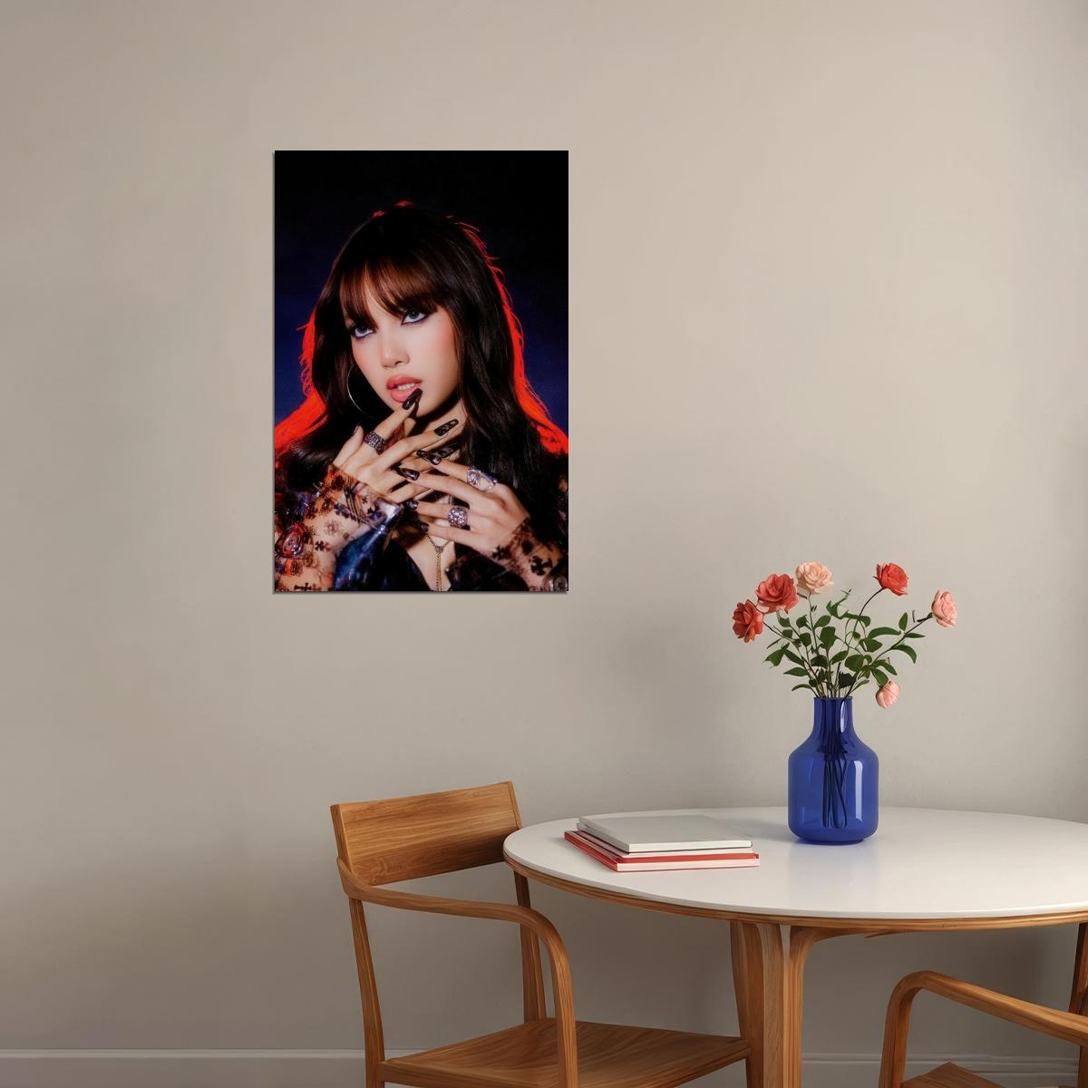 Blackpink Lisa Alter Ego Album Poster Vixi Concept Photo Print K-Pop Home Decor For Living Room Aesthetic Kpop Female Girl Group