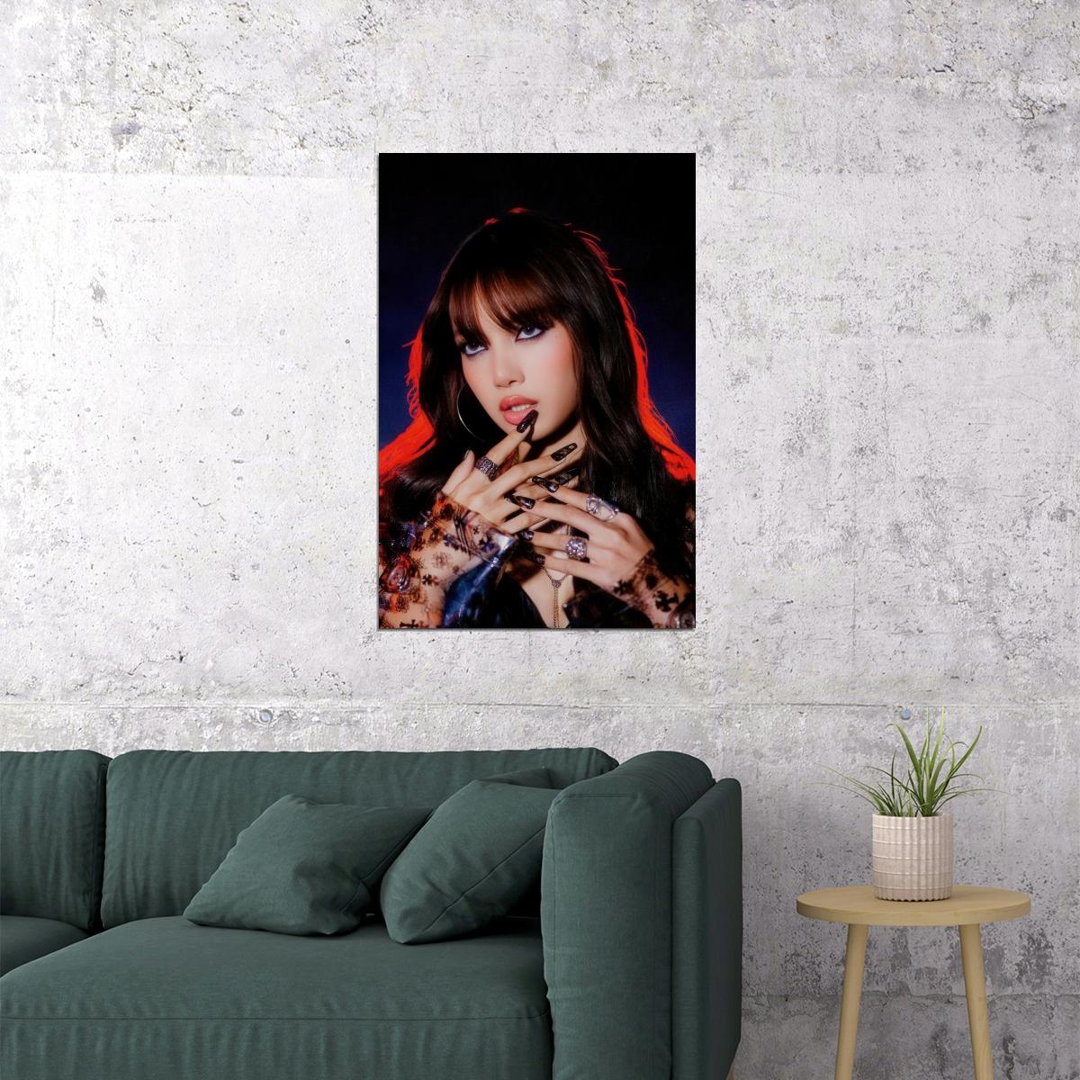 Blackpink Lisa Alter Ego Album Poster Vixi Concept Photo Print K-Pop Home Decor For Living Room Aesthetic Kpop Female Girl Group