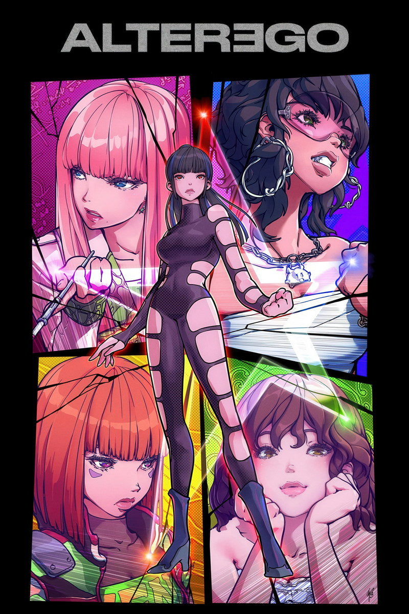 Blackpink Lisa Alter Ego Album Comics Poster Print K-Pop Home Decor For Living Room Aesthetic Kpop Female Girl Group