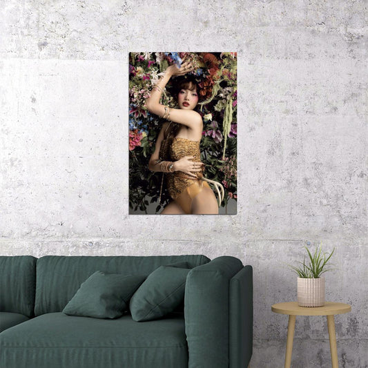 Blackpink Lisa Spring Fashion Photo Print K-Pop Home Decor For Living Room Aesthetic Kpop Female Girl Group - xonomax