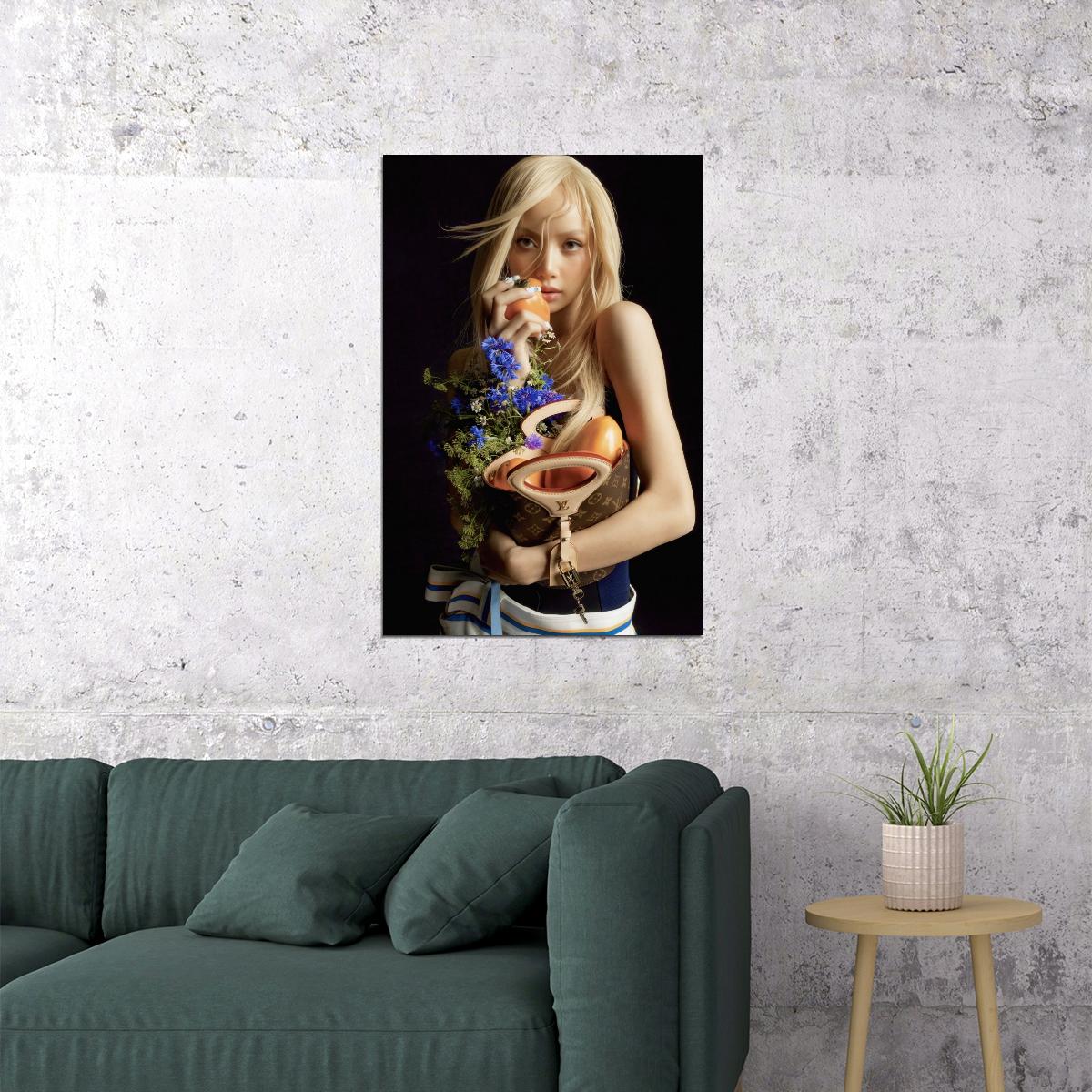 Blackpink Lisa Summer Fashion Photo Print K-Pop Home Decor For Living Room Aesthetic Kpop Female Girl Group
