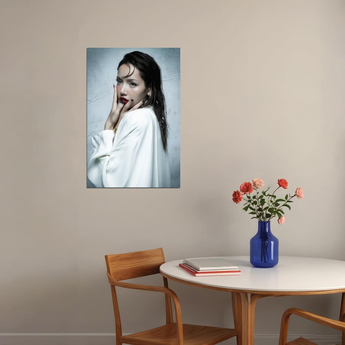 Blackpink Lisa Winter Fashion Photo Print K-Pop Home Decor For Living Room Aesthetic Kpop Female Girl Group