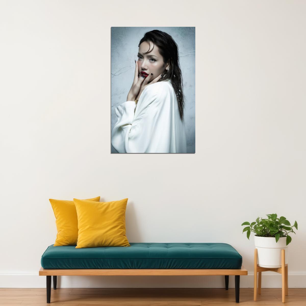Blackpink Lisa Winter Fashion Photo Print K-Pop Home Decor For Living Room Aesthetic Kpop Female Girl Group