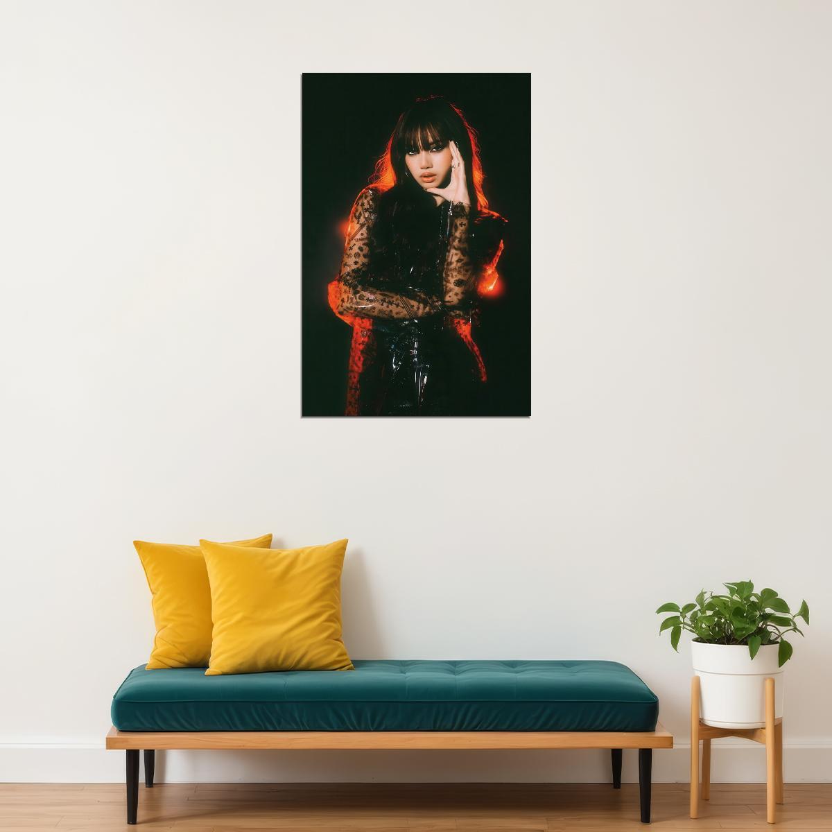 Blackpink Lisa Alter Ego Album Poster Concept Photo Print K-Pop Home Decor For Living Room Aesthetic Kpop Female Girl Group - xonomax