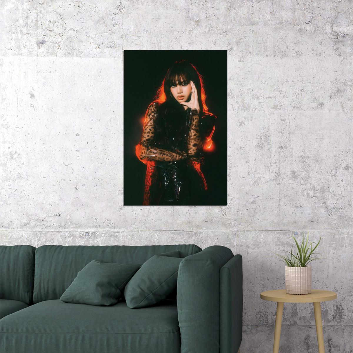 Blackpink Lisa Alter Ego Album Poster Concept Photo Print K-Pop Home Decor For Living Room Aesthetic Kpop Female Girl Group - xonomax