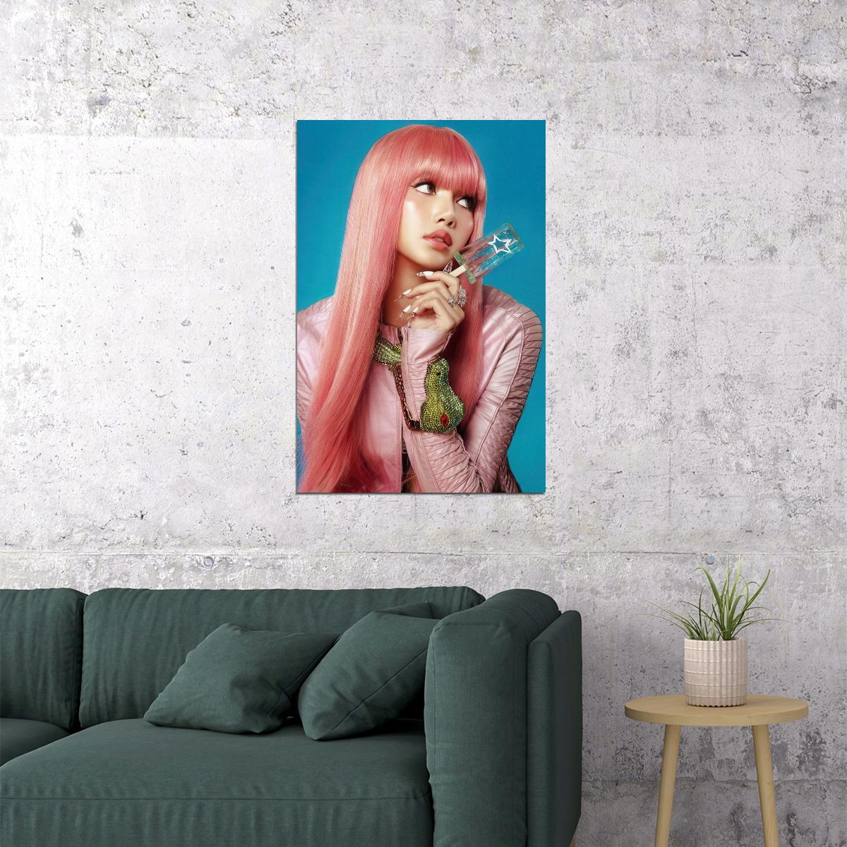 Blackpink Lisa Alter Ego Album Poster Concept Photo Print K-Pop Home Decor For Living Room Aesthetic Kpop Female Girl Group